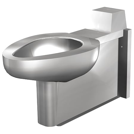 Acorn Controls Prison Toilet, 1.28 gpf, 1.6 gpf, 3.5 gpf gpf, Not Applicable, Floor Mount, Stainless Steel R2115-W-2