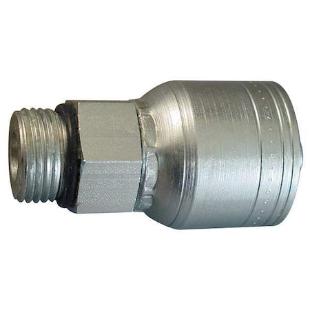 AEROQUIP Hydraulic Hose Fitting, Crimp, Male, ORB 1AA8MB8