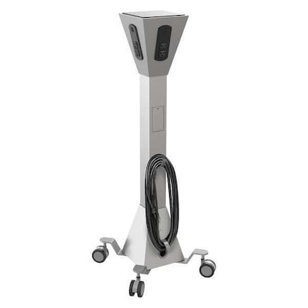 Mooreco Desktop Charger, 17-1/2" D, Steel, Platinum 27735