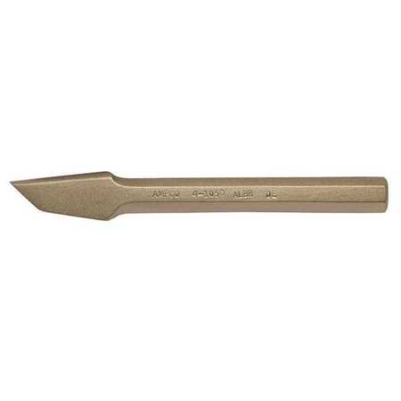 AMPCO SAFETY TOOLS Groove Chisel, 9" L, 7/8" Hex, 1/2" Tip 4-1050