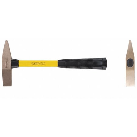 Ampco Safety Tools Scaling Hammer, 1 lb., Fiberglass Handle H-602FG