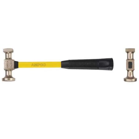 Ampco Safety Tools Sheet Metal Hammer, 1 lb., 14" Overall L H-30FG