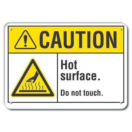 Lyle Caution Sign, 7 in H, 10 in W, Plastic, Vertical Rectangle, English, LCU3-0009-NP_10x7 LCU3-0009-NP_10x7
