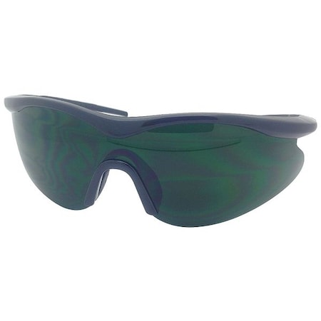 Westward 5SY4, Welding Safety Glasses, Uncoated, Welding Shade(s) Lens, Black Frame, Half-Frame 49U485