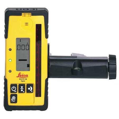 Leica Laser Receiver, Digital, Plastic, 1/4-20 in 160