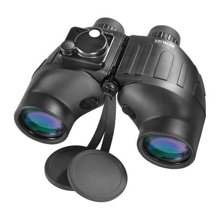 BARSKA Military Binocular, 7x Magnification, Porro Prism, 132 ft @ 1000 yd Field of View AB10510