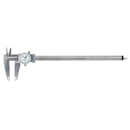 Tesa Brown & Sharpe Dial Caliper, Stainless Steel, White 00589046