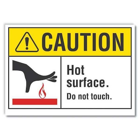 Lyle Caution Sign, 7 in H, 10 in W, Non-PVC Polymer, Vertical Rectangle, English, LCU3-0099-ED_10x7 LCU3-0099-ED_10x7