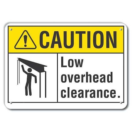 Lyle Low Overhead Clearance, 10 in W x 7 in H, Vertical Rectangle, Aluminum, LCU3-0107-RA_10x7 LCU3-0107-RA_10x7