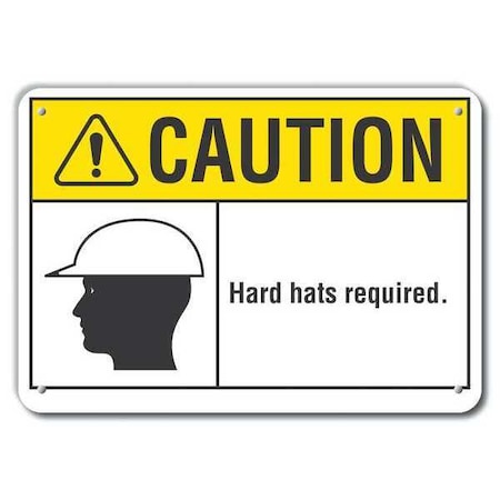 Lyle Caution Sign, Recycled Aluminum, 7 in. H, LCU3-0115-RA_10x7 LCU3-0115-RA_10x7