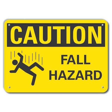 Lyle Caution Sign, 7 in H, 10 in W, Aluminum, Vertical Rectangle, English, LCU3-0136-RA_10x7 LCU3-0136-RA_10x7