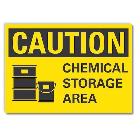 Lyle Caution Sign, 10 in H, 14 in W, Horizontal Rectangle, English, LCU3-0128-RD_14x10 LCU3-0128-RD_14x10