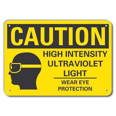 Lyle Caution Sign, Recycled Aluminum, 7 in. H, LCU3-0170-RA_10x7 LCU3-0170-RA_10x7
