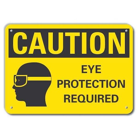Lyle Caution Sign, Recycled Aluminum, 7 in. H, LCU3-0168-RA_10x7 LCU3-0168-RA_10x7