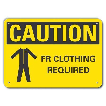 Lyle Caution Sign, 14" W, 10" H, 0.055" Thick, LCU3-0173-NP_14x10 LCU3-0173-NP_14x10