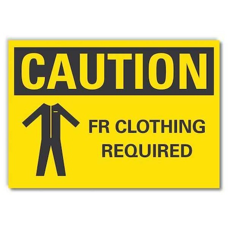 Lyle Caution Sign, Self-Adhesive Vinyl, 7 in. H, LCU3-0173-RD_10x7 LCU3-0173-RD_10x7