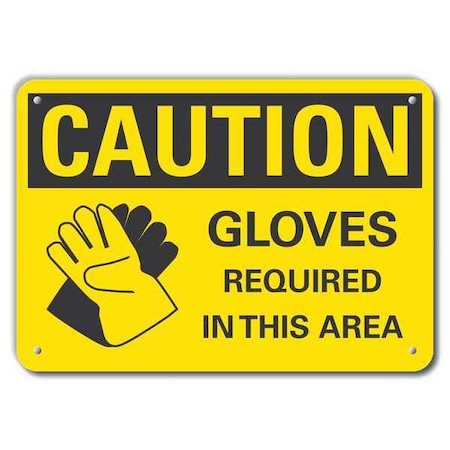 Lyle Caution Sign, Recycled Aluminum, 10 in. H, LCU3-0175-RA_14x10 LCU3-0175-RA_14x10