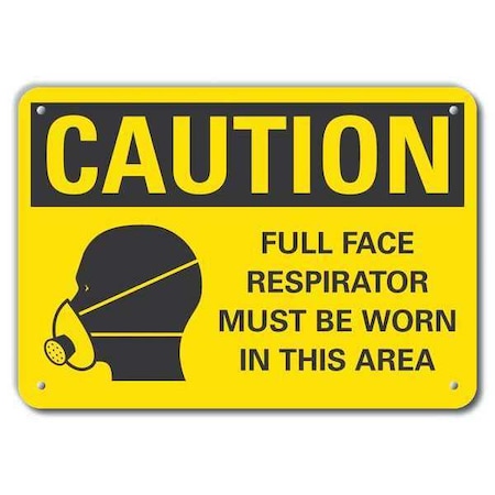 Lyle Caution Sign, 10" W, 7" H, 0.055" Thick, LCU3-0181-NP_10x7 LCU3-0181-NP_10x7