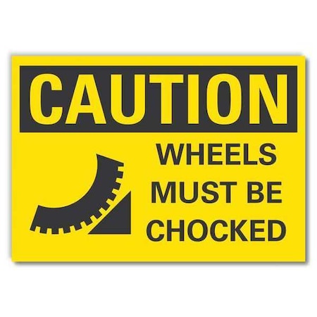 Lyle Caution Sign, 5 in H, 7 in W, Reflective Sheeting, Horizontal Rectangle, English, LCU3-0198-RD_7x5 LCU3-0198-RD_7x5