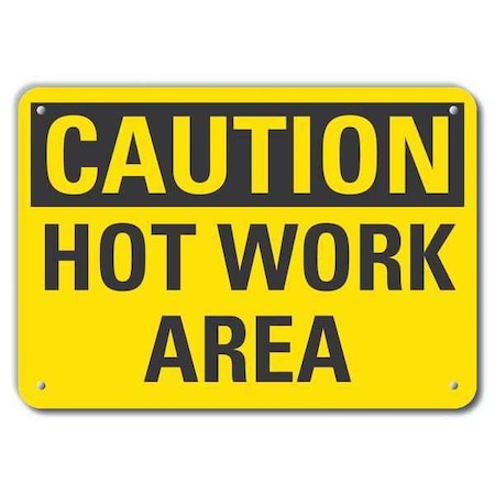 Lyle Caution Sign, 10 in H, 14 in W, Aluminum, Horizontal Rectangle, English, LCU3-0221-RA_14x10 LCU3-0221-RA_14x10