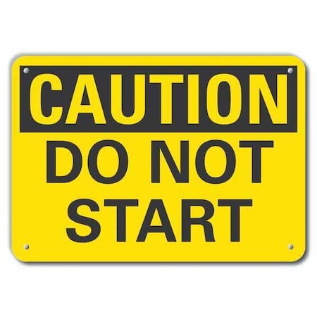 Lyle Caution Sign, 7 in Height, 10 in Width, Plastic, Vertical Rectangle, English LCU3-0216-NP_10x7