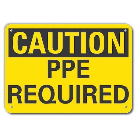 Lyle Caution Sign, Recycled Aluminum, 7 in. H, LCU3-0217-RA_10x7 LCU3-0217-RA_10x7