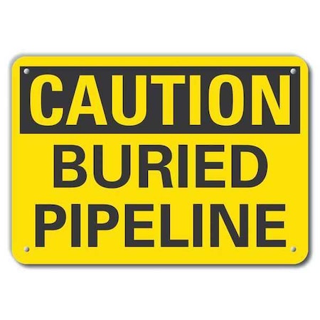 Lyle Caution Sign, 10 in H, 14 in W, Horizontal Rectangle, English, LCU3-0236-RA_14x10 LCU3-0236-RA_14x10