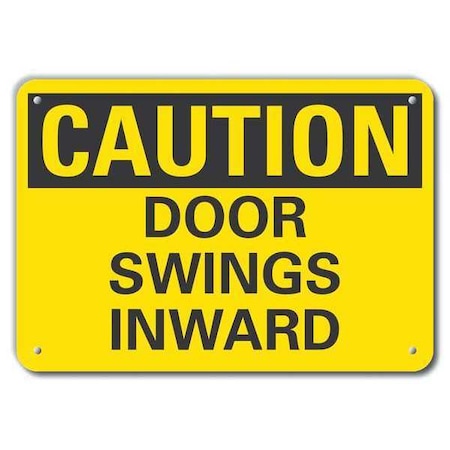 Lyle Caution Sign, Recycled Aluminum, 7 in. H, LCU3-0252-RA_10x7 LCU3-0252-RA_10x7