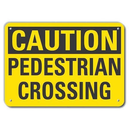 Lyle Caution Sign, 10 in H, 14 in W, Aluminum, Horizontal Rectangle, English, LCU3-0255-RA_14x10 LCU3-0255-RA_14x10