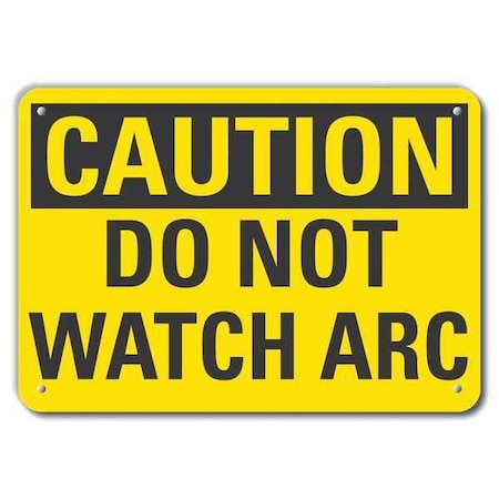 Lyle Caution Sign, Recycled Aluminum, 7 in. H, LCU3-0242-RA_10x7 LCU3-0242-RA_10x7