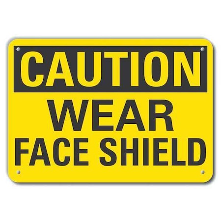 Lyle Caution Sign, Recycled Aluminum, 10 in. H, LCU3-0244-RA_14x10 LCU3-0244-RA_14x10