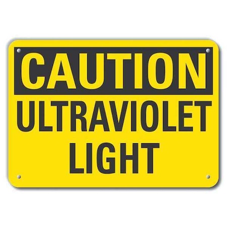 Lyle Caution Sign, 7 in H, 10 in W, Plastic, Vertical Rectangle, LCU3-0249-NP_10x7 LCU3-0249-NP_10x7