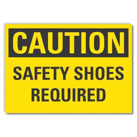 Lyle Caution Sign, Self-Adhesive Vinyl, 10 in H, LCU3-0269-RD_14x10 LCU3-0269-RD_14x10