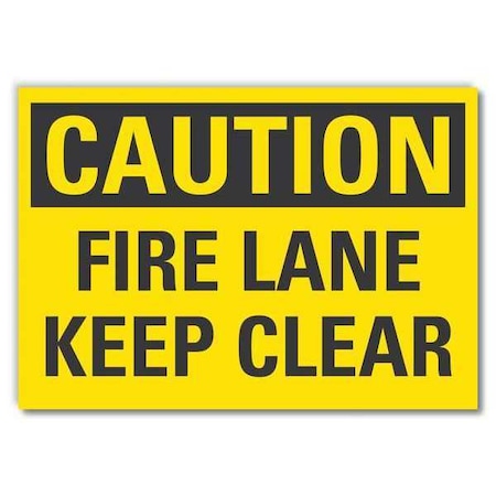 Lyle Caution Sign, 3 1/2 in H, 5 in W, Reflective Sheeting, Horizontal Rectangle, LCU3-0262-RD_5x3.5 LCU3-0262-RD_5x3.5
