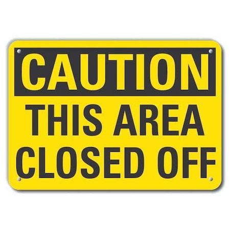 Lyle Caution Sign, Recycled Aluminum, 10 in. H, LCU3-0265-RA_14x10 LCU3-0265-RA_14x10