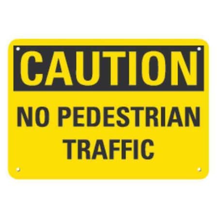 Lyle Caution Sign, 10 in H, 14 in W, Aluminum, Horizontal Rectangle, English, LCU3-0279-RA_14x10 LCU3-0279-RA_14x10