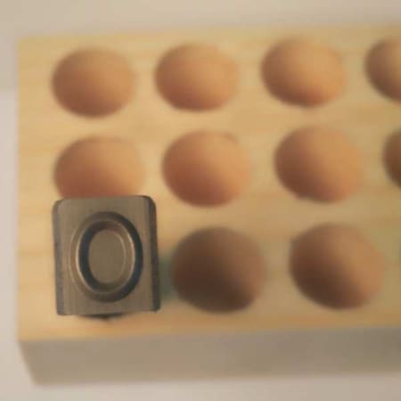 Young Bros Stamp Works Hand Stamp, 2-5/8" Shank L, Steel, 06091 0 06091 0