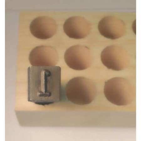 Young Bros Stamp Works Hand Stamp, 2-1/2" Shank L, Steel, 03093 1 03093 1