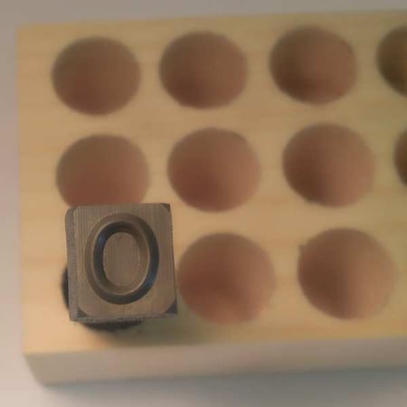 Young Bros Stamp Works Hand Stamp, 3" Shank L, Steel, 06273 O 06273 O