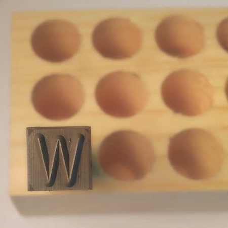 Young Bros Stamp Works Hand Stamp, 2-3/8" Shank L, Steel, 03271 W 03271 W