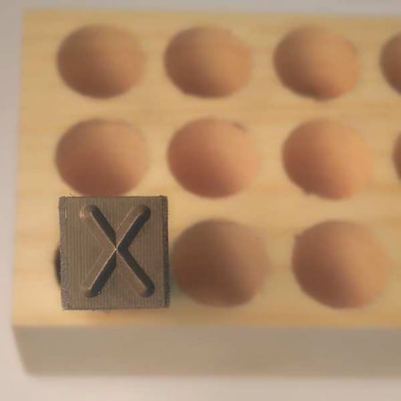 Young Bros Stamp Works Hand Stamp, 2-1/2" Shank L, Steel, 03273 X 03273 X