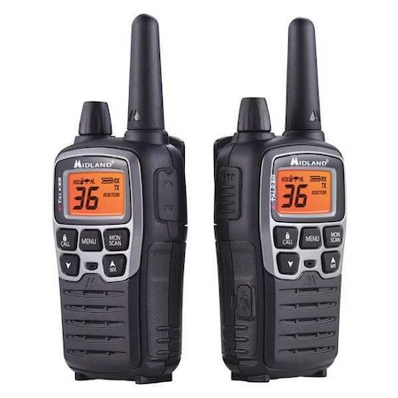 Midland Radio Portable Two Way Radio, 1.5W, 38 mi. T77VP5