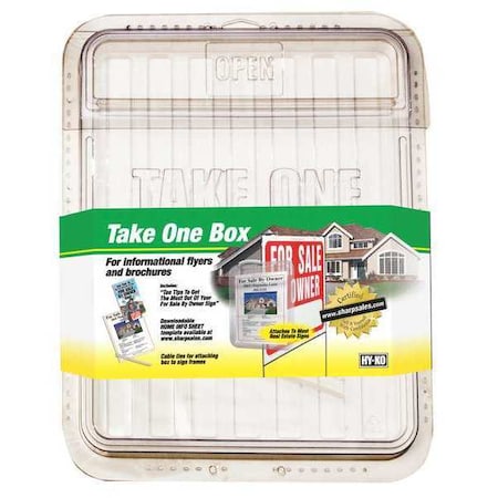 Hy-Ko Brochure Holder, Gray, 15" H, PK3 22131