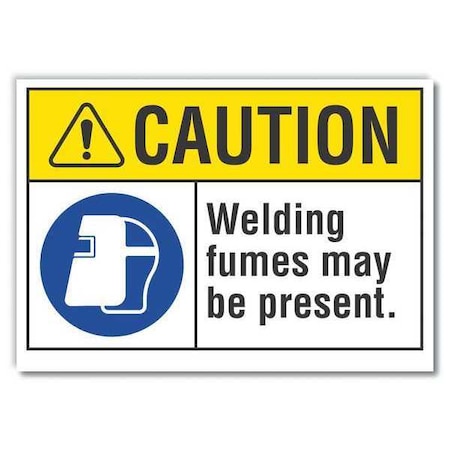 Lyle Caution Sign, 7 in Height, 10 in Width, Reflective Sheeting, Vertical Rectangle, English LCU3-0070-RD_10x7