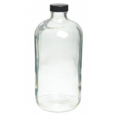 WHEATON Safety Coated Bottle, 16 oz., 170mm H, PK24 220755