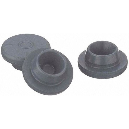 Wheaton Straight Plug Stopper, Gray, PK1000 W224100-405