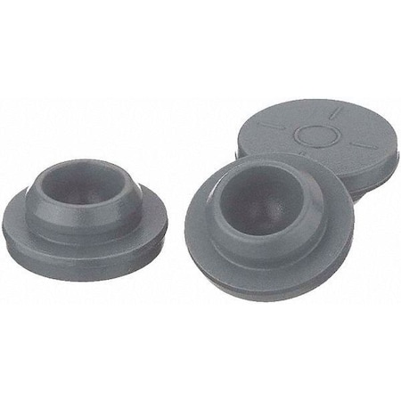 Wheaton Straight Plug Stopper, Gray, PK1000 W224100-421