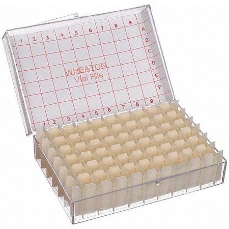 Wheaton Vial Store Case, Holds 54 Test Tubes, PK6 W228790