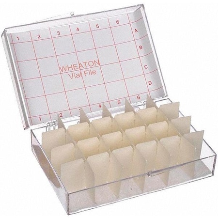 Wheaton Vial Store Case, Holds 24 Test Tubes, PK6 W228792