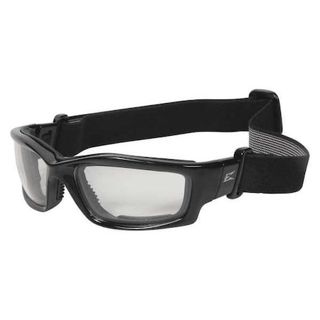 Edge Eyewear Kazbek Conversion Kit Vapor Shield, Safety Glasses, Anti-Scratch, Clear Lens, Black Frame SK111-SP